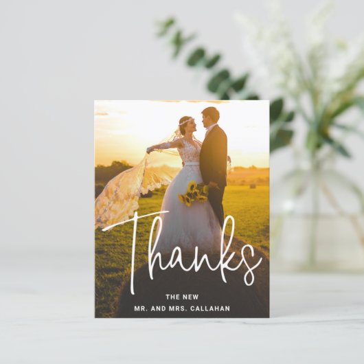 Moderne fotowedstrijd Weddenschap Hartelijk dank (Staand voorkant)