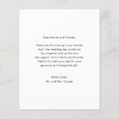 Moderne fotowedstrijd Weddenschap Hartelijk dank (Achterkant)