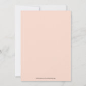 Moderne fotozwangerschap aankondiging (Achterkant)