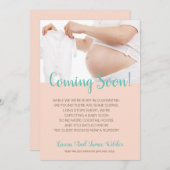 Moderne fotozwangerschap aankondiging (Voorkant / Achterkant)