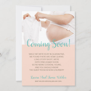 Moderne fotozwangerschap aankondiging