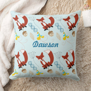 moderne fox orn Woodland Neon Pillow Kussen
