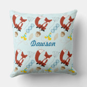 moderne fox orn Woodland Neon Pillow Kussen (Achterkant)