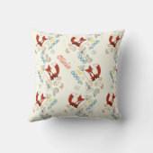 moderne fox orn Woodland Roze Pillow Kussen (Achterkant)