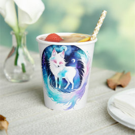 Moderne Fox Woodland Verjaardag Papieren Bekers