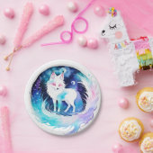 Moderne Fox Woodland Verjaardag Papieren Bordje (Feest)