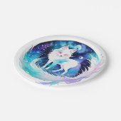 Moderne Fox Woodland Verjaardag Papieren Bordje (Gekanteld)