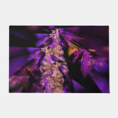 Moderne fractal in zwart en paarse deurmat (Voorkant)