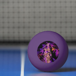 Moderne fractal in zwart en paarse pingpongbal