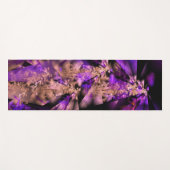 Moderne fractal in zwart en paarse yogamat (Voorkant (horizontaal))