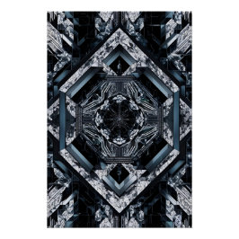 Moderne Fractal: Multi Planar Nexus HD-76 Perfect Poster