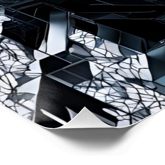 Moderne Fractal: Multi Planar Nexus HD-76 Perfect Poster (Hoek)