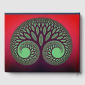 Moderne fractale levensboom familiereünie gastenboek (Achterkant)