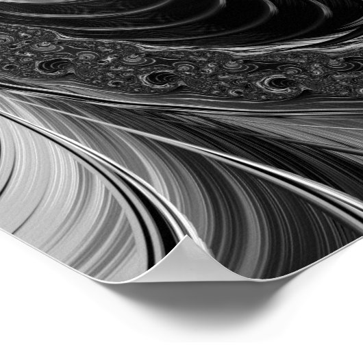 Moderne fractale Nautilus Golden ratio Poster (Hoek)