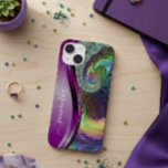 Moderne fractale Paarse handgeschreven naam Case-Mate iPhone 14 Hoesje<br><div class="desc">Dit ontwerp is ook beschikbaar op andere telefoonmodellen. Kies het Type van Apparaat om andere hoesjes van iPhone, van Samsung Galaxy of van Google te zien. Sommige stijlen kunnen worden gewijzigd door Stijl te selecteren als dat een optie is. Dit ontwerp kan op het gebied worden gepersonaliseerd dat door de...</div>