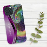 Moderne fractale Paarse handgeschreven naam Case-Mate iPhone 14 Hoesje<br><div class="desc">Dit ontwerp is ook beschikbaar op andere telefoonmodellen. Kies het Type van Apparaat om andere hoesjes van iPhone, van Samsung Galaxy of van Google te zien. Sommige stijlen kunnen worden gewijzigd door Stijl te selecteren als dat een optie is. Dit ontwerp kan op het gebied worden gepersonaliseerd dat door de...</div>