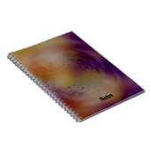 Moderne fractale Sunset Design Background Notitieboek (Rechterzijde)