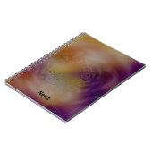 Moderne fractale Sunset Design Background Notitieboek (Linkerzijde)