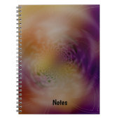 Moderne fractale Sunset Design Background Notitieboek (Voorkant)