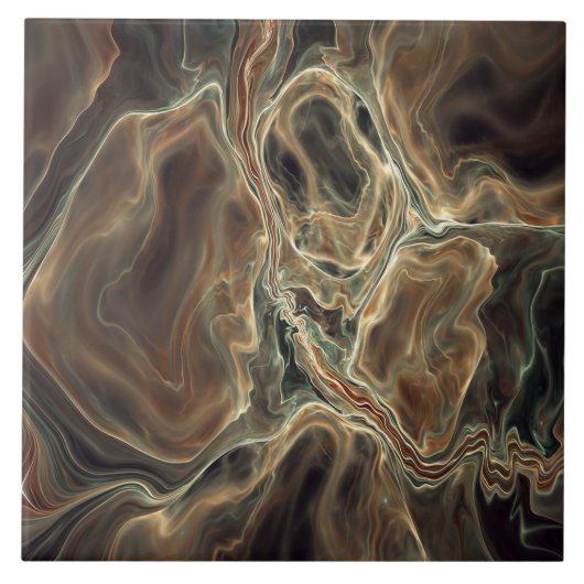 Moderne fractale tegel tegeltje (Voorkant)