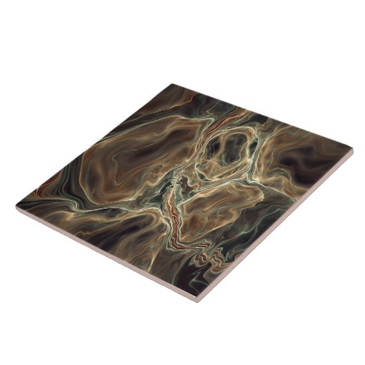 Moderne fractale tegel tegeltje (Zijkant)