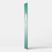 Moderne Fractale Turquoise Handgeschreven Naam Case-Mate iPhone Case (Achterkant / Rechts)