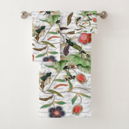 Moderne  Franse Bijen & Bloemen Bad Handdoek