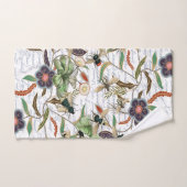 Moderne Franse Bijen & Bloemen Bad Handdoek (Handdoek)