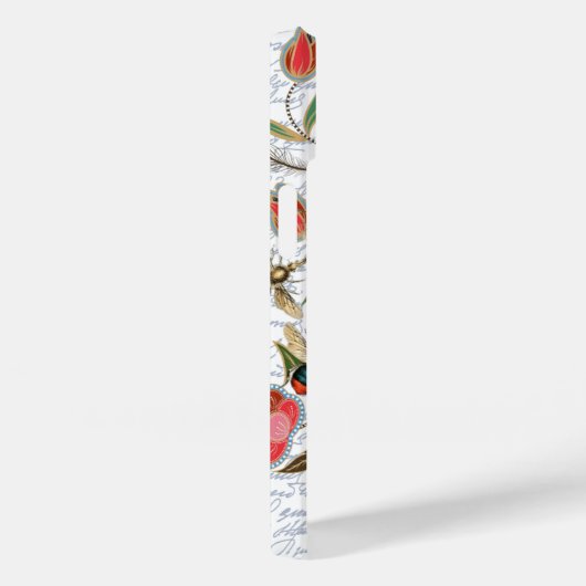 Moderne  Franse Bijen & Bloemen Case-Mate iPhone Case (Achterkant / Rechts)