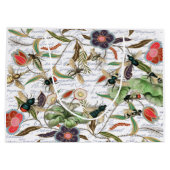 Moderne  Franse Bijen & Bloemen Groot Cadeauzakje (Achterkant)