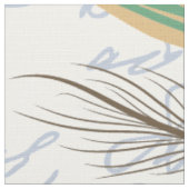 Moderne  Franse Bijen & Bloemen Stof (Close Up)