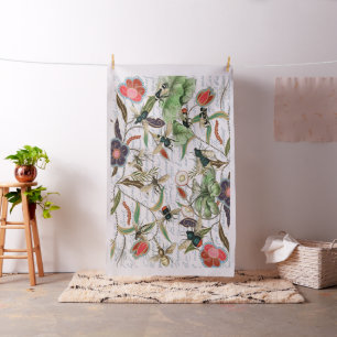 Moderne  Franse Bijen & Bloemen Stof