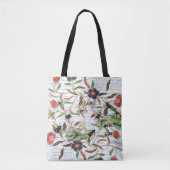 Moderne  Franse Bijen & Bloemen Tote Bag (Voorkant)