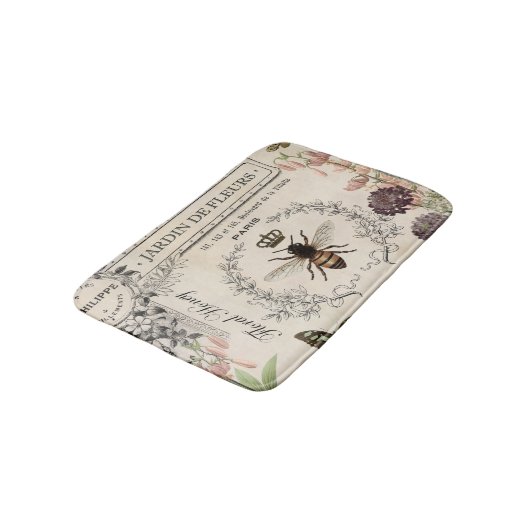 Moderne  Franse bijentuin Badmat (Gekanteld)