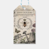 Moderne  Franse bijentuin Cadeaulabel (Voorkant)