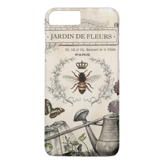 Moderne  Franse bijentuin Case-Mate iPhone Case (Achterkant)