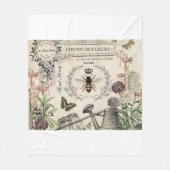 Moderne  Franse bijentuin Fleece Deken (Voorkant)