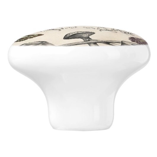 Moderne  Franse bijentuin Keramische Knop (Zijkant)