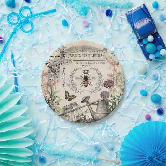 Moderne  Franse bijentuin Papieren Bordje (Feest)