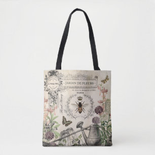 Moderne  Franse bijentuin Tote Bag