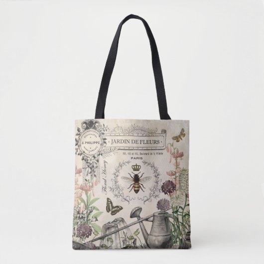 Moderne  Franse bijentuin Tote Bag (Voorkant)