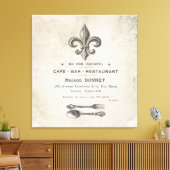 Moderne  Franse Bistro Canvas Afdruk (Insitu (Woonkamer))