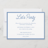 Moderne Franse bloem Bat Mitzvah-feestuitnodiging Kaart (Voorkant)