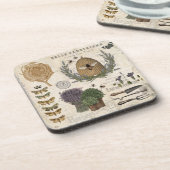 Moderne  Franse boerderij Bier Onderzetter (Linkerzijde)