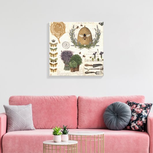 Moderne  Franse boerderij Canvas Afdruk (Insitu (Woonkamer))