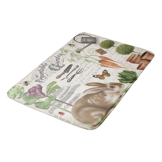 Moderne  Franse boerderij Garden Rabbit Badmat (Gekanteld)