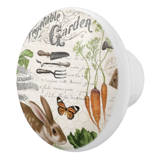 Moderne Franse boerderij Garden Rabbit Keramische Knop (Rechts)