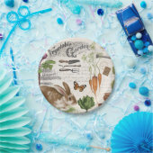 Moderne  Franse boerderij Garden Rabbit Papieren Bordje (Feest)