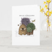 Moderne Franse boerderij Kaart (Gele Bloem)