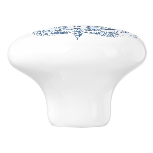 moderne  franse boerderij keramische knop (Zijkant)